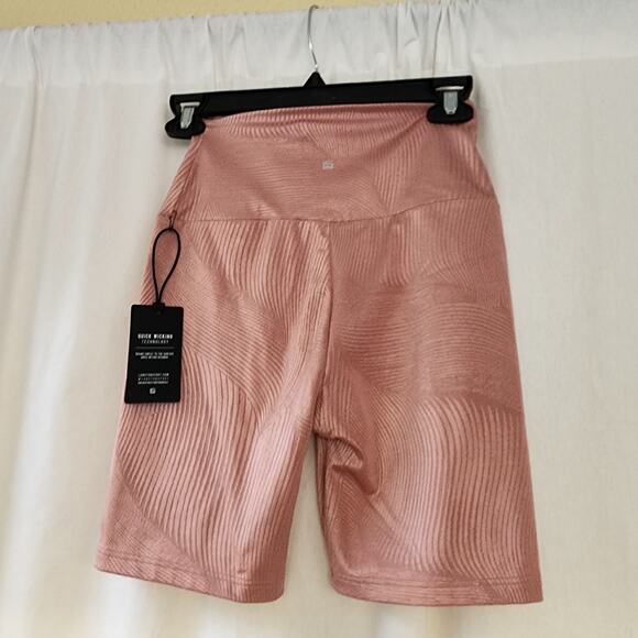 Lanston x Revolve biker shorts Mauve Pink high-waisted Athleisure Size S NWT - Picture 4 of 12